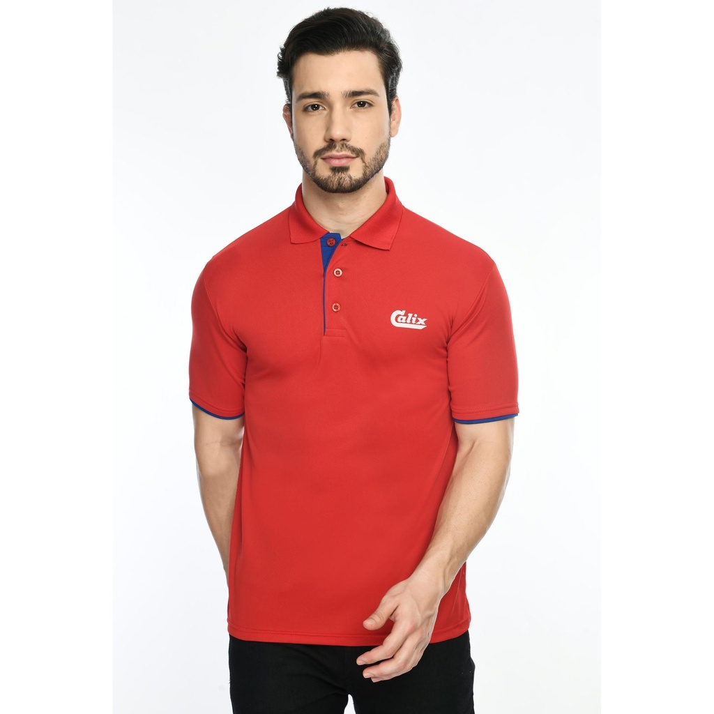 [61029] T-Shirt - Eco Polo; Contrast Bone And Sleeve Piping; Fabric : Dot Knit Mesh; Sweat Absorbent