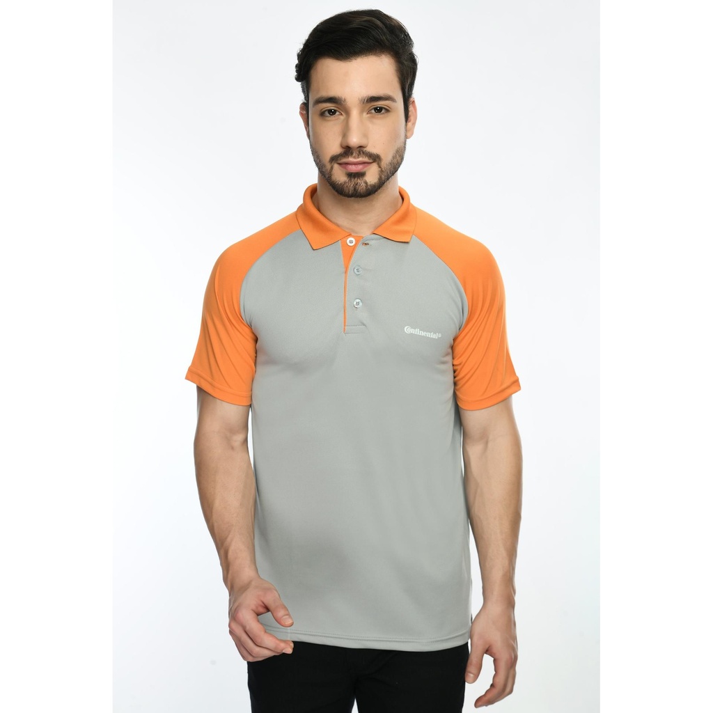 [61083] T-Shirt - Cut And Sew; Contrast Bone ; Fabric : Dot Knit Mesh; Sweat Absorbent