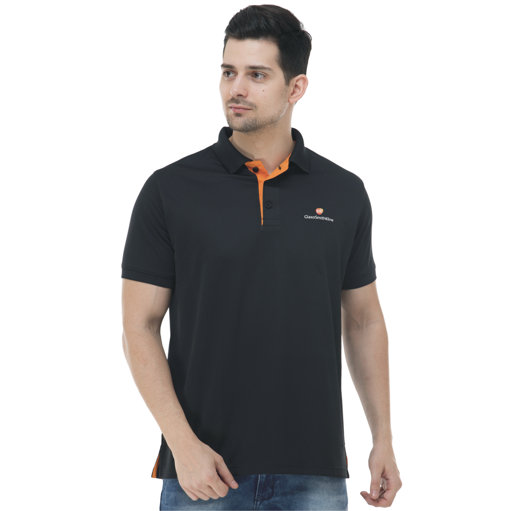 [61098] T-Shirt -Verbose Range Polo ; Contrast Bone ; Fabric : Dot Knit Mesh; Sweat Absorbent