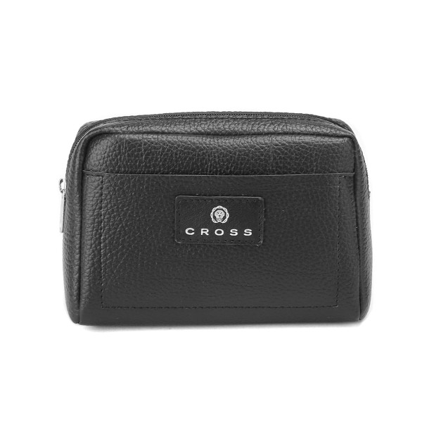 [65601] CROSS STACY COSMO POUCH-BLACK WITH POLYCOVER PACKING SIZE : H : 10 x L : 14 x W : 4 CM