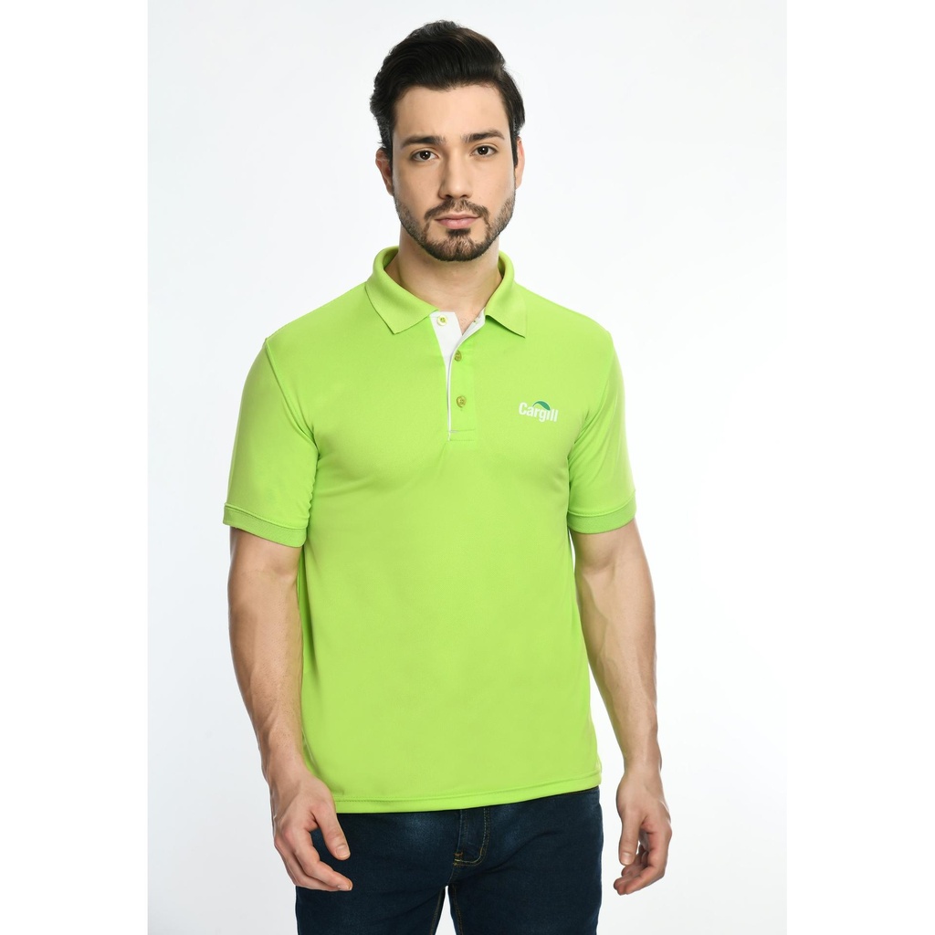 [61106] T-Shirt - Verbose Range Polo; Contrast Bone; Fabric : Dot Knit Mesh; Sweat Absorbent