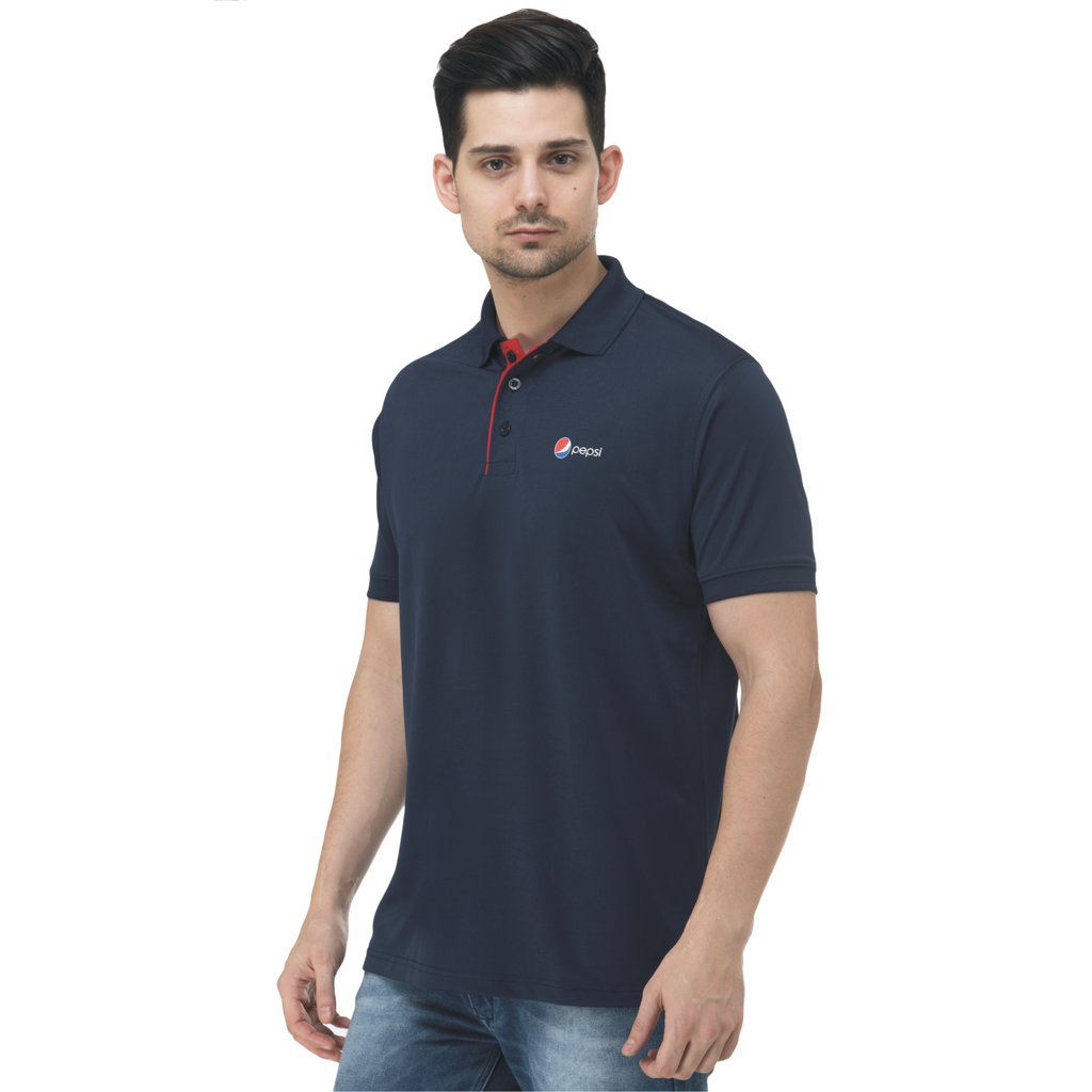 T-Shirt -Verbose Luxury Polo ; Contrast Bone ; Fabric : Poly Lycra ; Sweat Absorbent