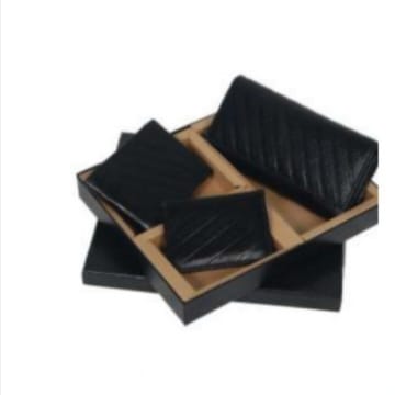 [61177] 3 In 1 Pdm Leather Set Ladies Wallet Gents Wallet Card Holders
