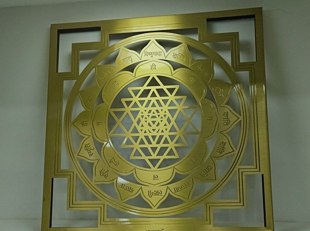 [65859] metal wall hanging 12x12 inch