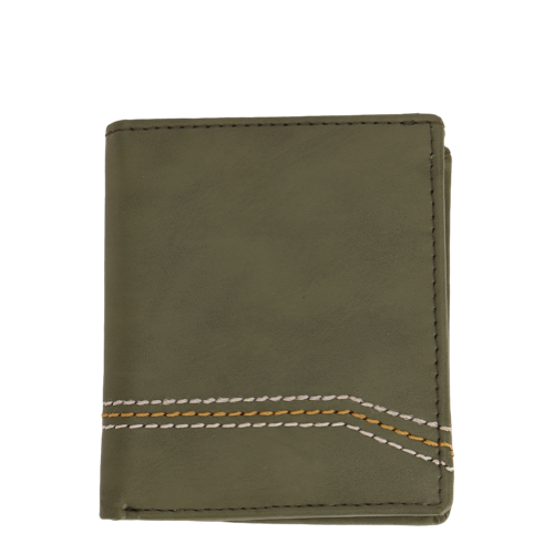 [61264] I-phone |  Wallet Cum Card Holder With RFID Blocker Fabric : Textured Vegan Leather, Printing : Embossing, Color : Light Olive, Type : 6 Cards + 2 Side Pocket, MOQ : 200