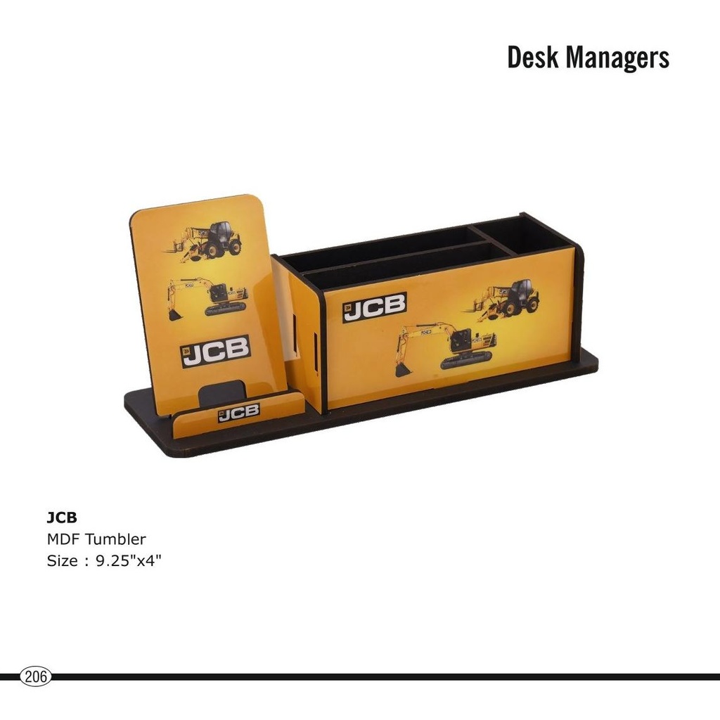 [56063] Jcb  |  Mdf Penstand, Size : 9.25" X 4"