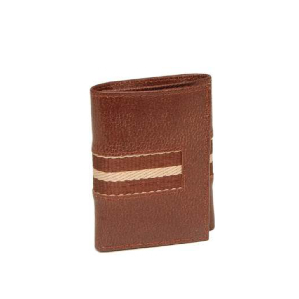 [61348] THREE FOLD BROWN LEATHER