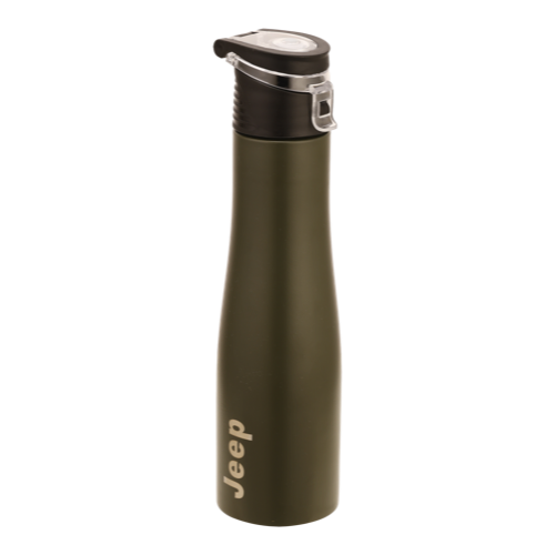 [61359]  Stainless Steel Water Bottle (750 ML) - Vessel Shape, Special Sipper Cap, Food Grade,Durable,Matte Finish