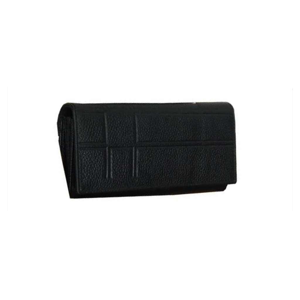 [61368] BLACK NDM CHECK DESIGNED LADIES WALLET
