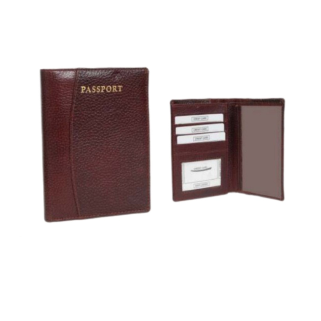 [61394] LEATHER PASSPORT HOLDER
