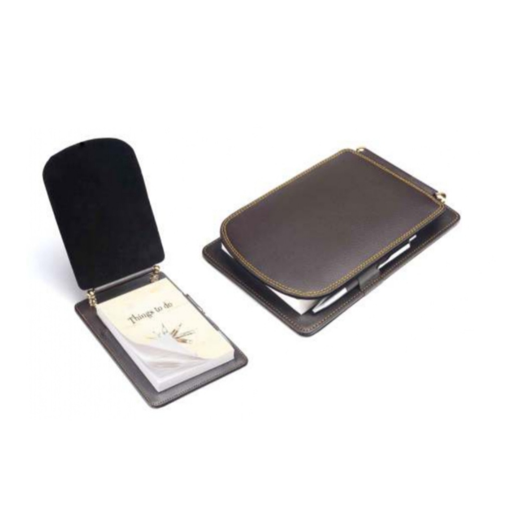 [61425] Brown things to do pad leatherette 