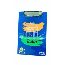 [61522] MDF Exam Pad With Clip- Poly Packed, Size : 5.75"*6.75"