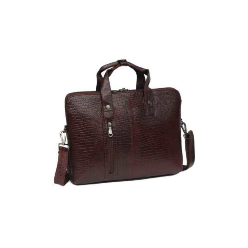 [61539] CROC 3 ZIPPER LAPTOP BAG
