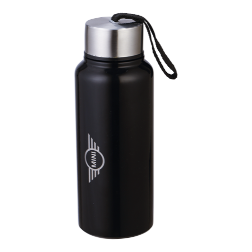 [61547] Stainless Steel Water Bottle (500 ML) - SS Cap With Loop, Food Grade, Durable High Gloss Finish, Easy to Clean