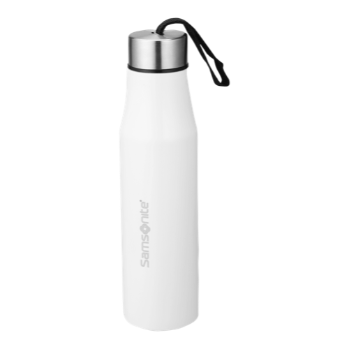 [61550] Stainless Steel Water Bottle (650 ML) - SS Cap With Loop, Food Grade, Durable High Gloss Finish, Easy to Clean