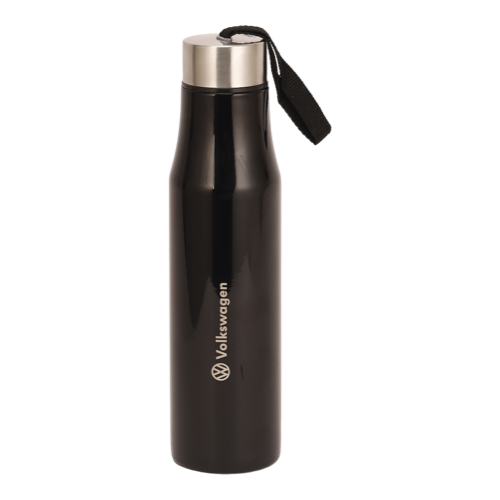 [61551] Stainless Steel Water Bottle (650 ML) - SS Cap With Loop, Food Grade, Durable High Gloss Finish, Easy to Clean