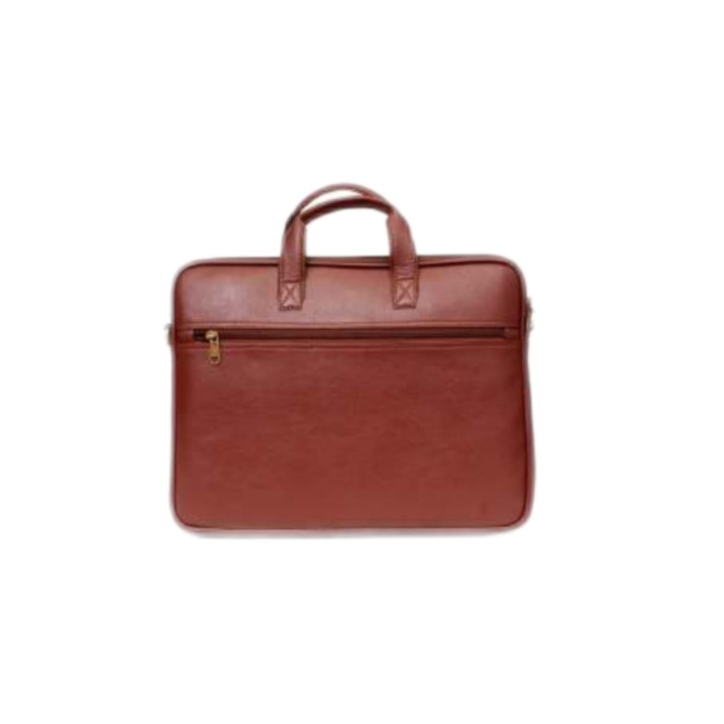 [61575] BROWN SLIM LAPTOP BAG
