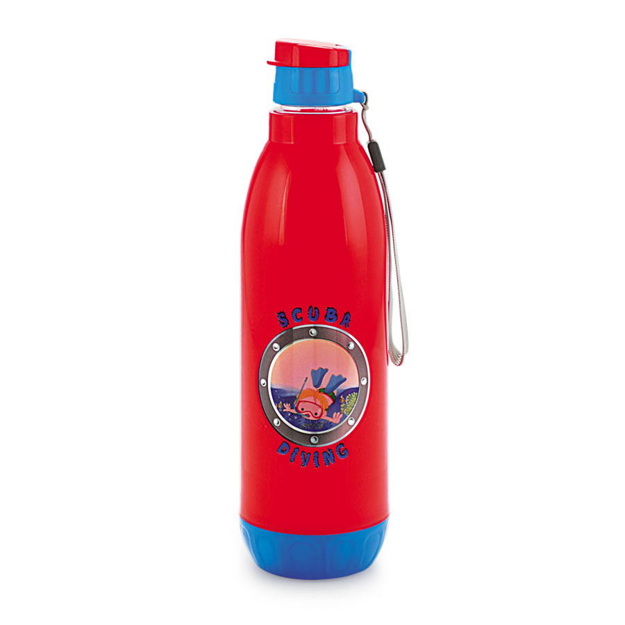 [61763] wow small insulated water bottle (polycover)