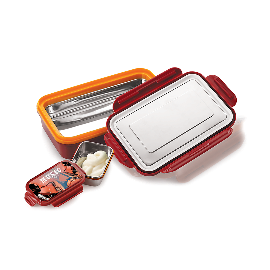 [61833] munch exotica small steel inner insulated snack pack
