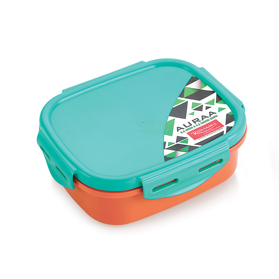 [61835] auraa small* steel inner insulated snack pack