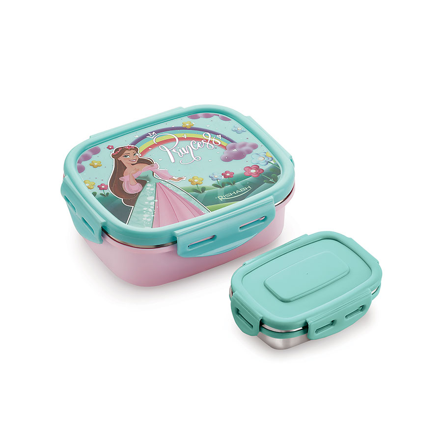 [61837] auraa big dlx* steel inner insulated snack pack