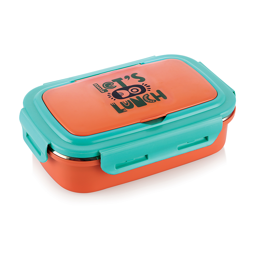 [61841] flip style* steel inner insulated snack pack