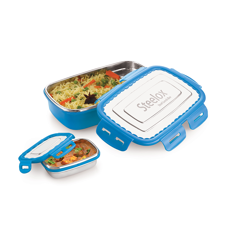 [61850] steelox jumbo steel inner insulated snack pack
