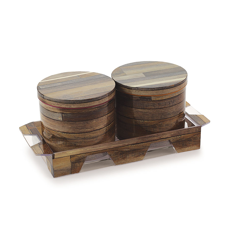 [62042] classy 2 pcs set (with tray) candy tray