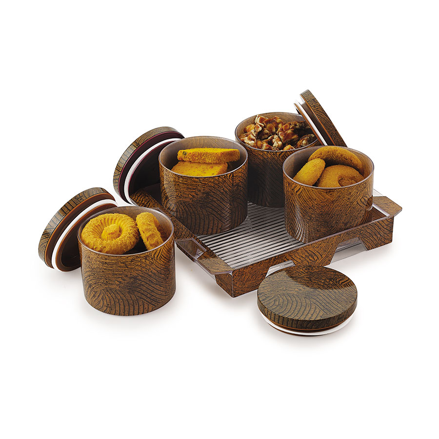 [62043] classy 4 pcs set (with tray)* candy tray