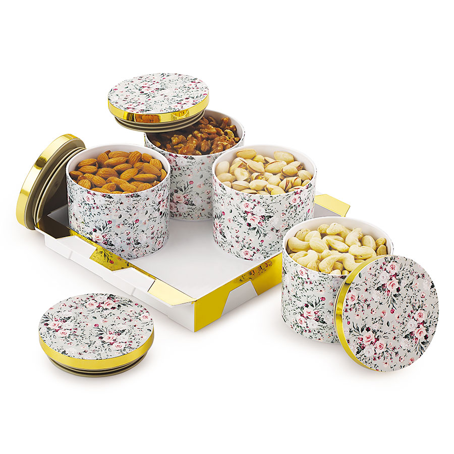 [62046] classy vintage set 4 (with tray)* candy tray