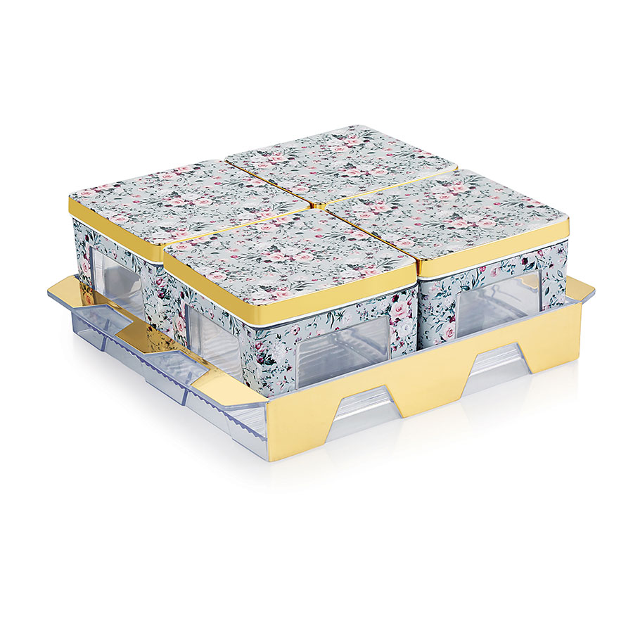 [62049] santino set 4 (with tray)* candy tray