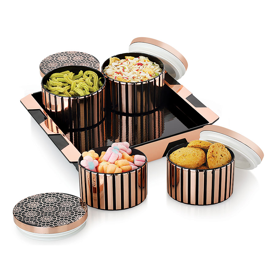 [62051] senco set 4 (with tray) candy tray