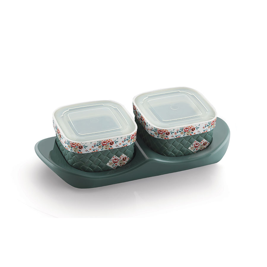 [62058] verbana set 2 (with tray) candy tray