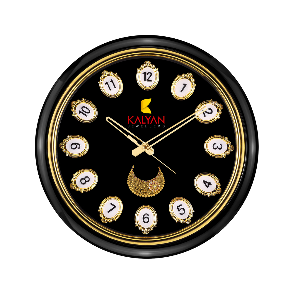 [60007] Wall Clock - 3D Number - Kalyan