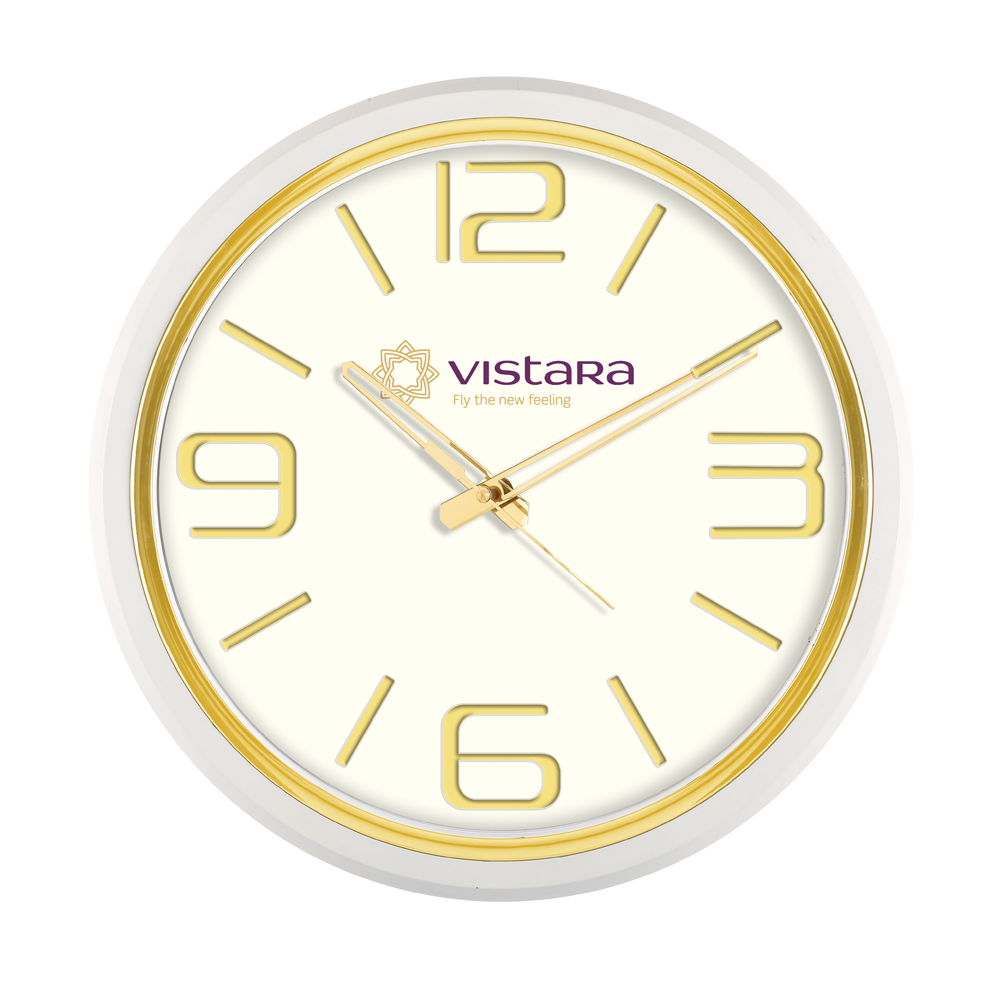 [60034] Wall Clock, Dim 12.75" Round 