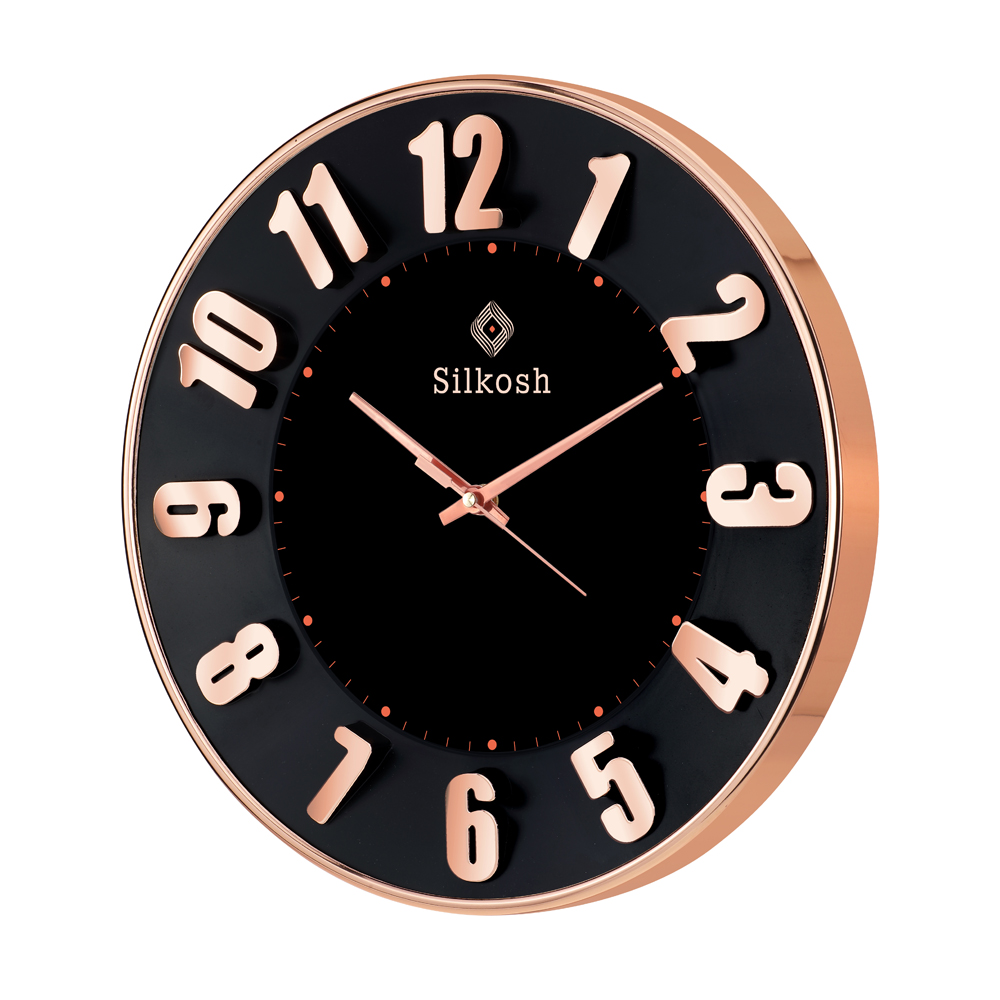 [60039] Wall Clock - 3D Number - Dimension	11.75"Round