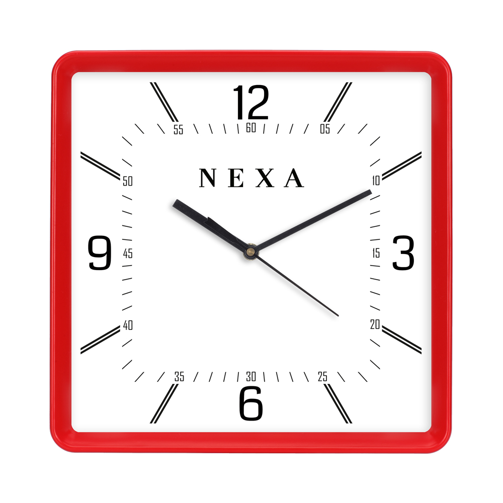 [60046] Wall Clock 10"X10 Square 
