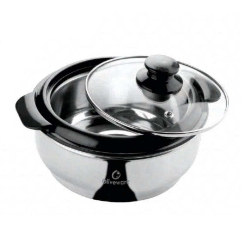 [62265] GLORY INSULATED CASSEROLE (SILVER)