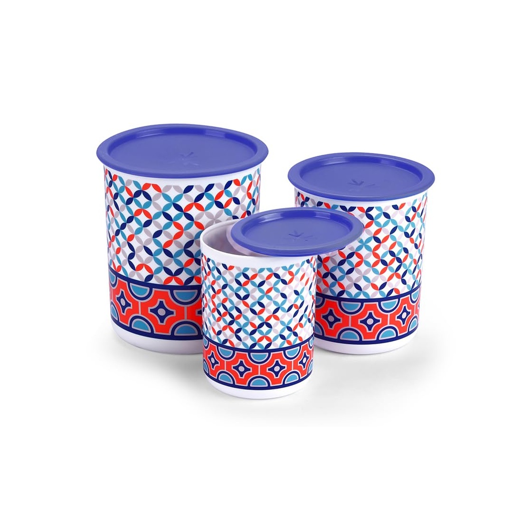 [62343] Airtight Containers with Box packing (3 Pcs Set - 2200 ML x 1350 ML x 850 ML)