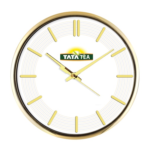 [60096] Wall Clock  - 3D Figures - Tata Tea