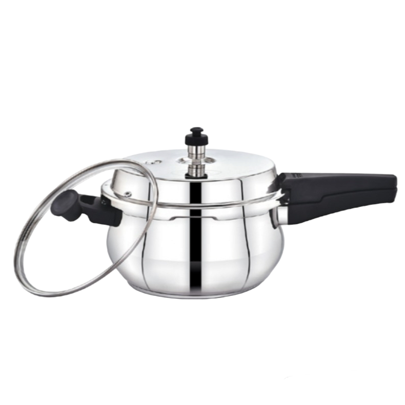[62382] Neo + Belly Pressure Cooker With SS Lid & - 1.5 Litre 