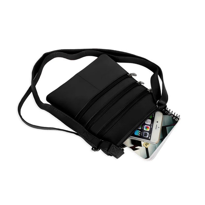 [53349] Genuine Leather Cross Body Sling Bag (19 x 17 CM)