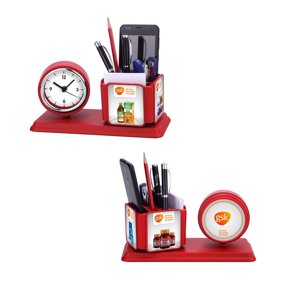 [55799] Rev. Clock & Penstand - Multipurpose - Gsk