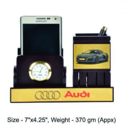 [62494] Pen Stand With Mobile Holder - Size : 17.7x10.7 cm, Weight- 370 gm(Appx)