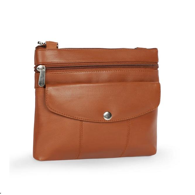 [52279] Genuine Leather Cross Body Sling Bag (18 x 20 CM)