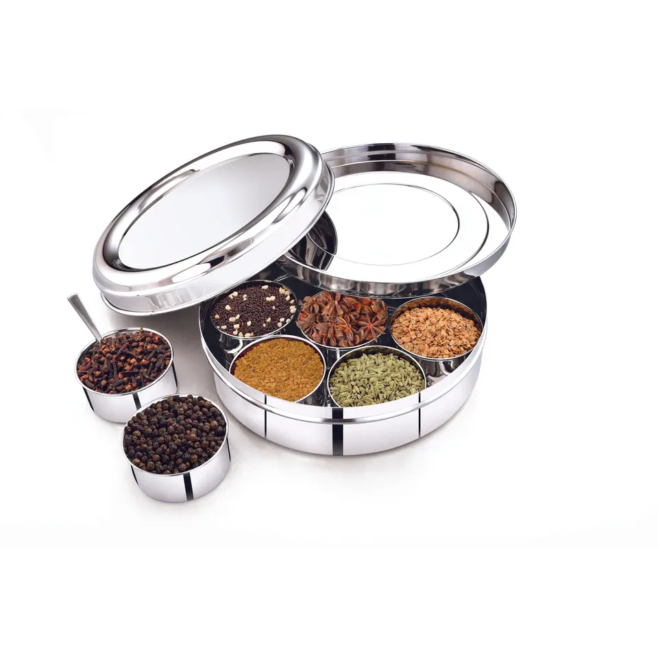[62572] Elegant Spice Box 7 Cups - Size : 24 CM