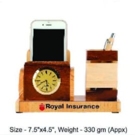 [62588] Pen Stand With Mobile Holder - Size : 19x11.4 cm, Weight- 330 gm(Appx)