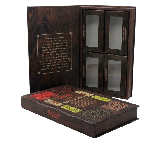 [34578] Spice Box (Hamper Gifts) with polycover packing (3 x 27 x 16.5 CM)