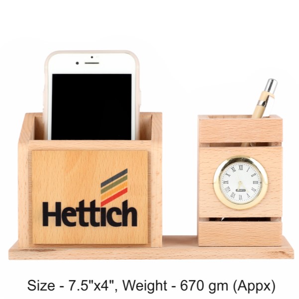 [62614] Pen Stand With Mobile Holder - Size : 19x10.1 cm, Weight- 670 gm(Appx)