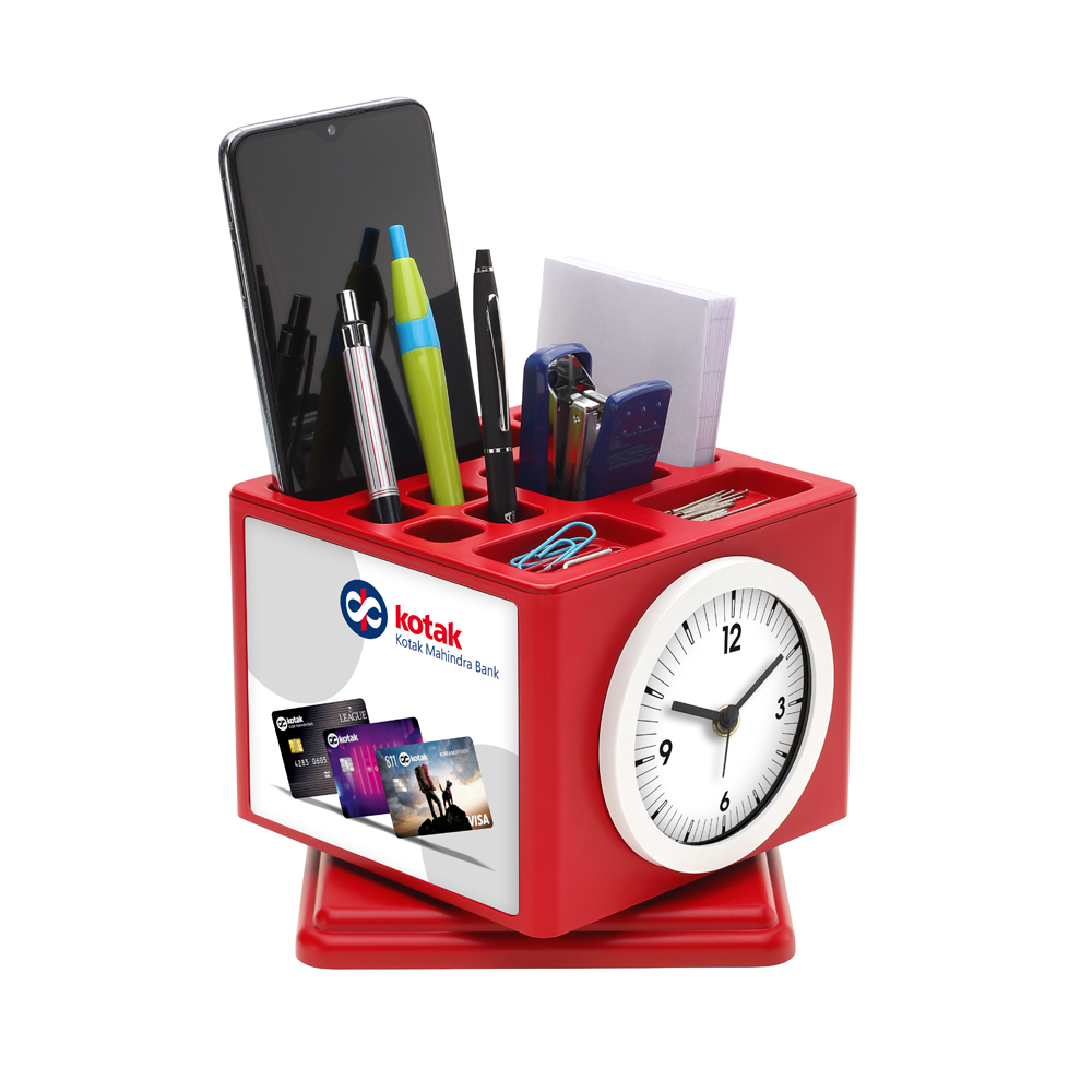 [60129] Rev. Pensatnd With Clock - Multipurpose - Kotak